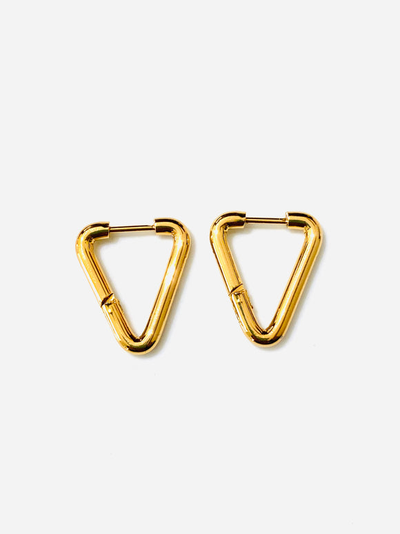 Waterproof Triangle Earrings Gold