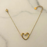Minimal Heart Bracelet 
