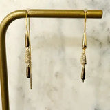 Triple Drops Fineline Dangle Earrings