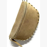 Cassette - Suede Fanny Pack w Metal Beads