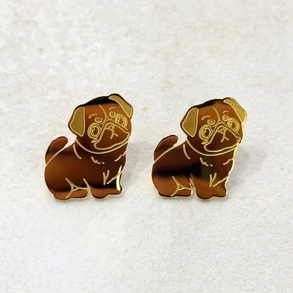  Stainless Steel Dog Earrings