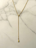 Nida Ascensor Necklace w Drop Detail