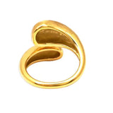 Pelo Brushed Gold Adjustable Ring