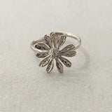Demet Stainless Steel Floral Ring
