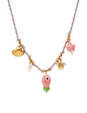Roses Bohem Necklace w Summer Charms