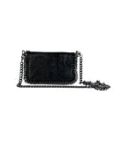 CASSETTE - Hyper Leather Crossbody Bag Black