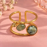 Tutu Bohem Adjustable Ring w Natural Gemstones