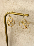 Lucky Clover Stainless Steel Earrings 