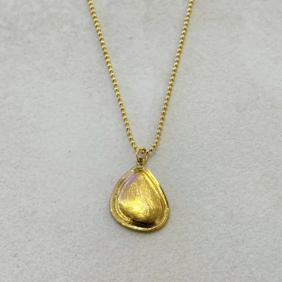 Ben Brushed Gold Stainless Steel Necklace