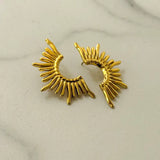 Half Sun Stud Earrings 