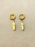 Feather Hoop Earrings
