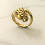 Stainless Steel Tiger Ring 