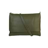 CASSETTE - Mallory Leather Crossbody Bag Khaki