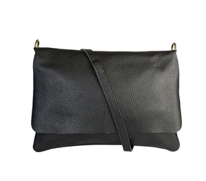 CASSETTE - Mallory Leather Crossbody Bag Black