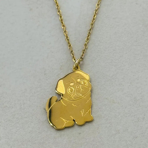 Stainless Steel Dog Necklace 