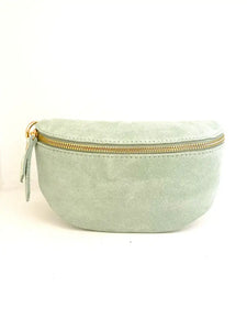 CASSETTE - Suede Fanny Pack Mint Green