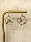 Lucky Clover Stainless Steel Earrings 