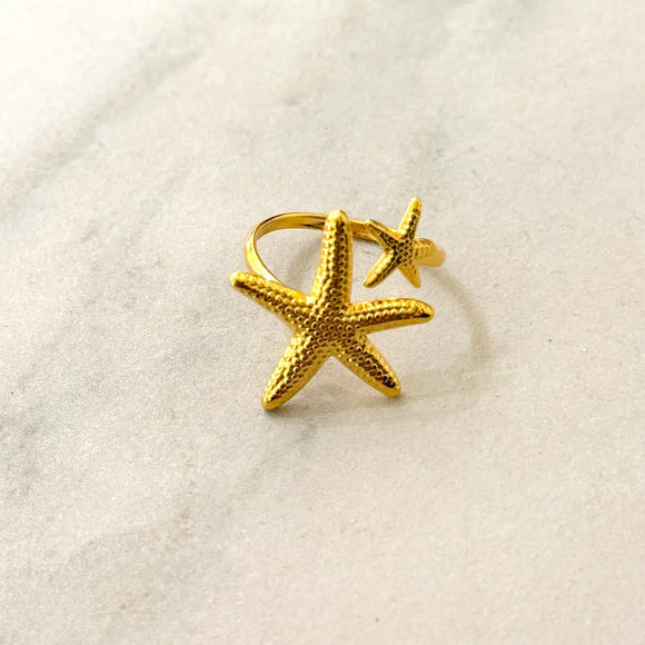 Starfish Adjustable Summer  Ring
