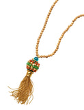 Alhambra  Long Bohem Necklace w Mineral Stones & Wood