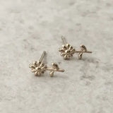 Minimal Daisy Stainless Steel Stud Earrings