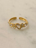 Lamari Adjustable Ring W Zirconium Stones