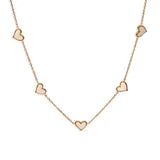 Multihearts Enamel Necklace