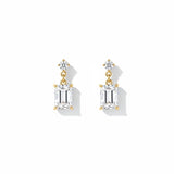Yuna Minimal Earrings w Zirconium Stones