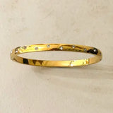 Thelma Stainless Steel Cuff Bracelet w Zirconium Stones