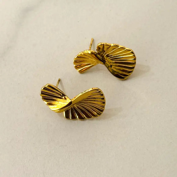 Twist Stainless Steel Stud Earrings