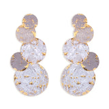 Veiga Distressed Paint Dangle Earrings