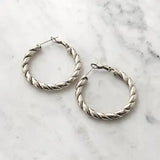 Nimino Stainless Steel Hoop Earrings