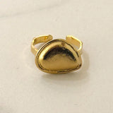 Landet Brushed Gold Ring