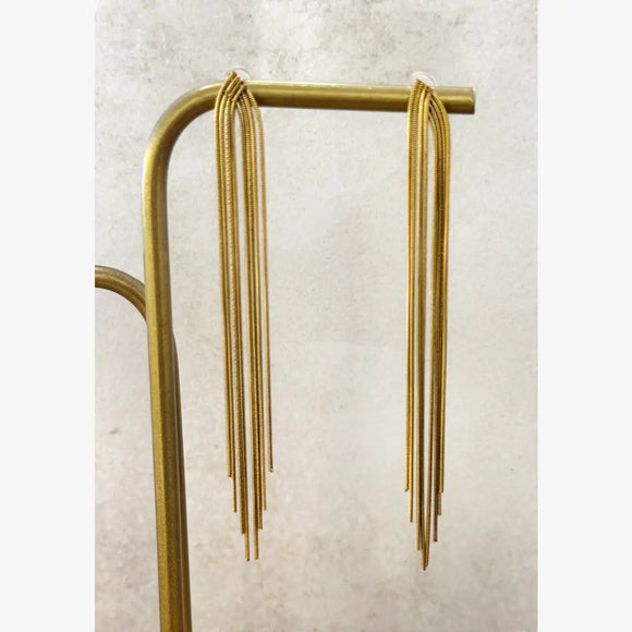 Teni Stainless Steel Dangle Earrings 