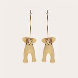 3D Elephant Hoop Earrings