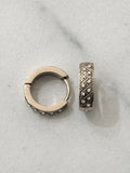 Marlon Hoop Earrings w Zirconium Stones 