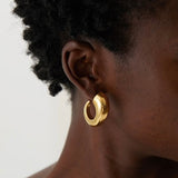 Elda Horn Hoops Gold