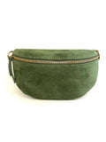 CASSETTE - Suede Fanny Pack Oil Green