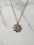 Laser Cut Floral Necklace 