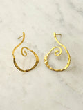Miro Hammered Gold Earrings