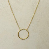 Minimal Geometric Round Necklace