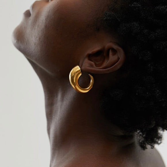 Elda Horn Hoops Gold