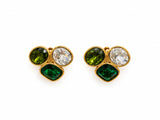 Eran Stud Earrings W Color Zirconias