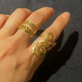 Shark Teeth Adjustable Stainless Steel Ring