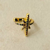 Northern Star Single Earcuff w Multicolor Zirconias