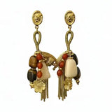 Kana Bohem Dangle Earrings w Mineral Stones