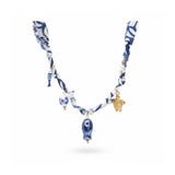 Calvia Bohem Summer Necklace w Fish and Turtle Charms