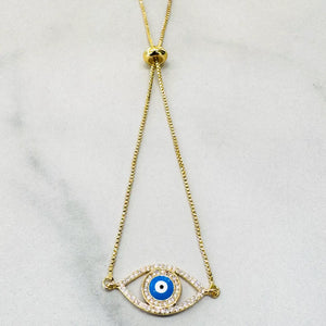 Evil Eye Enamel Bracelet