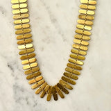 Gael Brushed Gold Necklace