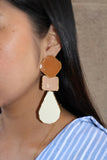 Mayer Stainless Steel Enamel Earrings