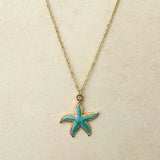 Turquoise StarfishNecklace